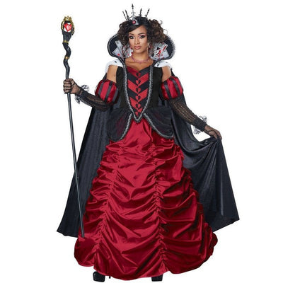 Dark Queen Of Hearts Deluxe Women's Storybook Costume - Jokers Costume Mega Store