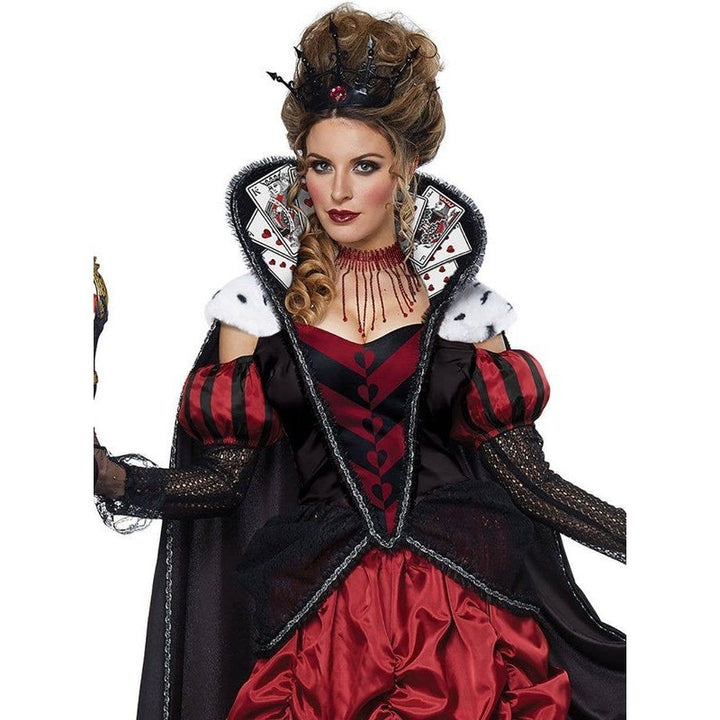 Dark Queen Of Hearts Deluxe Women's Storybook Costume - Jokers Costume Mega Store
