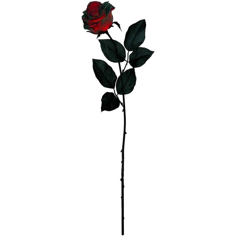 Dark Red Fabric Roses 24" - Jokers Costume Mega Store