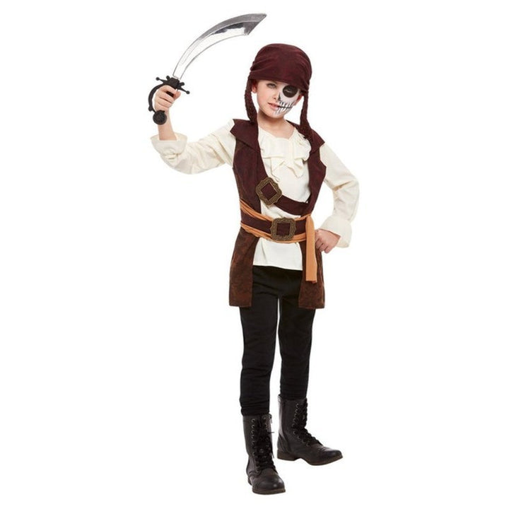 Dark Spirit Pirate Costume, Brown, Boy - Jokers Costume Mega Store