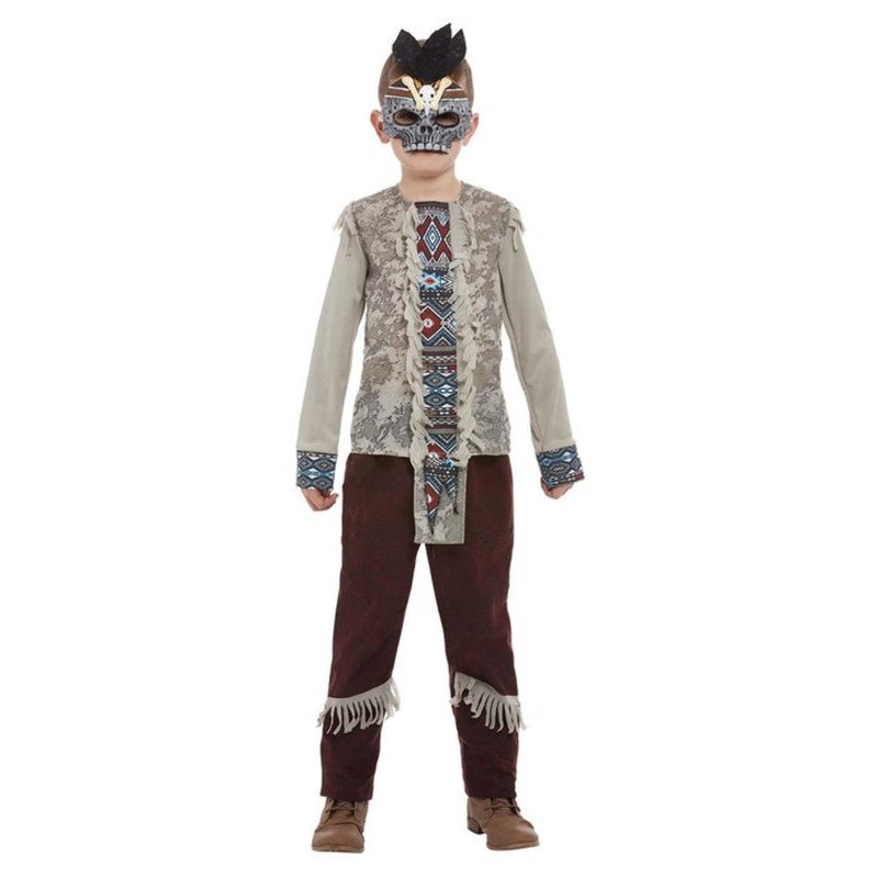 Dark Spirit Warrior, Costume, Grey, Boy - Jokers Costume Mega Store