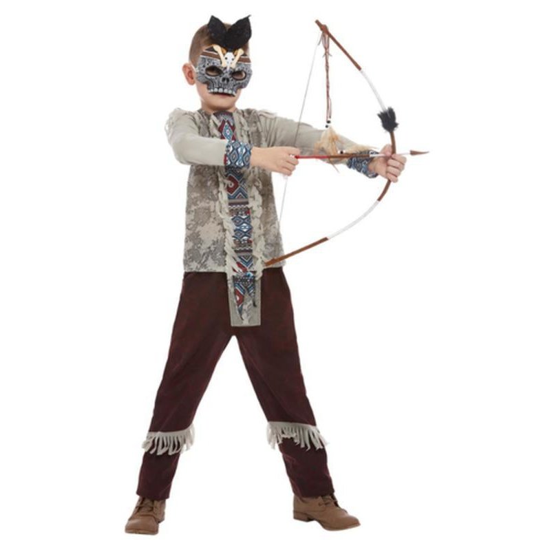 Dark Spirit Warrior, Costume, Grey, Boy - Jokers Costume Mega Store