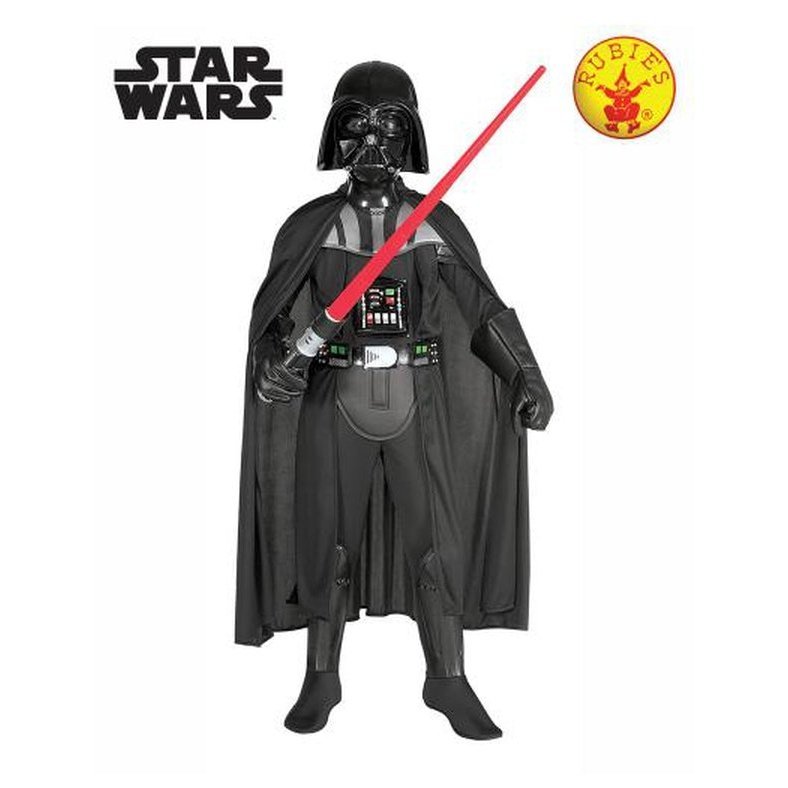 Darth Vader Deluxe Costume, Child Size Medium - Jokers Costume Mega Store