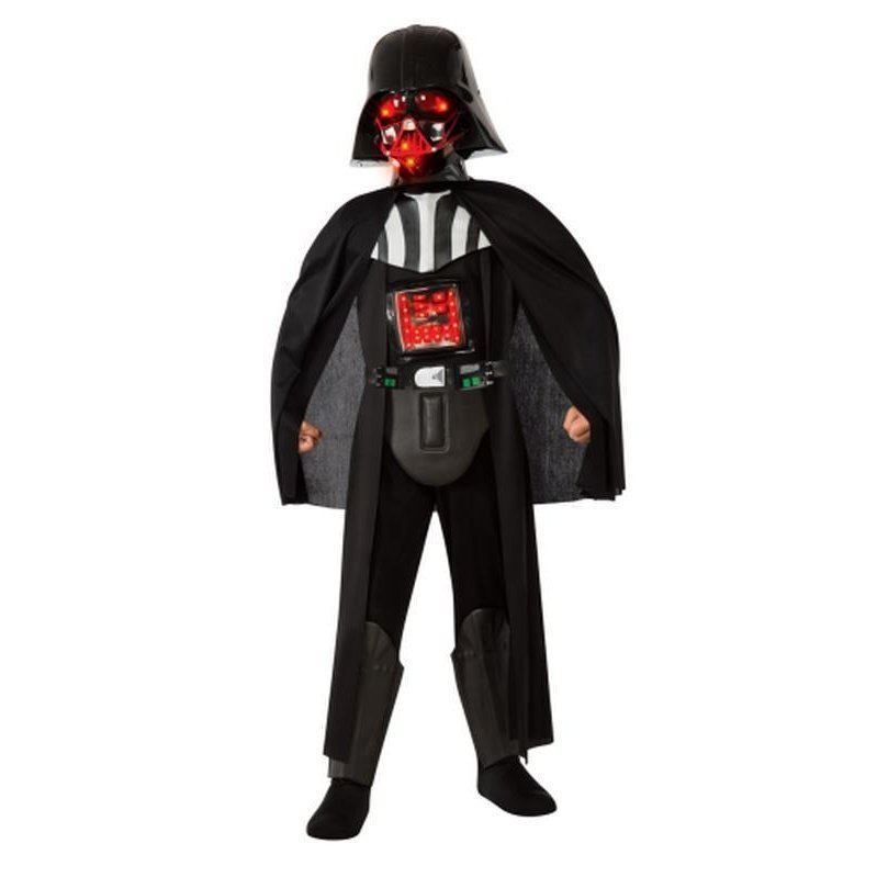 Darth Vader Star Wars Deluxe Light Up Child Size S - Jokers Costume Mega Store