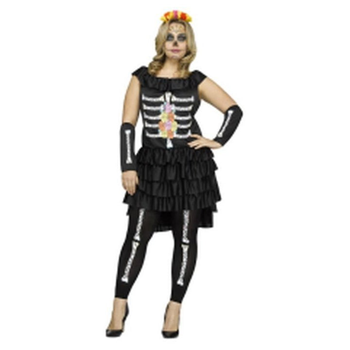 Day of the Dead - Adult Plus Size-Costumes - Women-Jokers Costume Mega Store