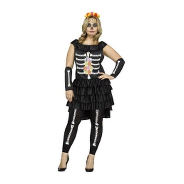 Day of the Dead - Adult Plus Size-Costumes - Women-Jokers Costume Mega Store