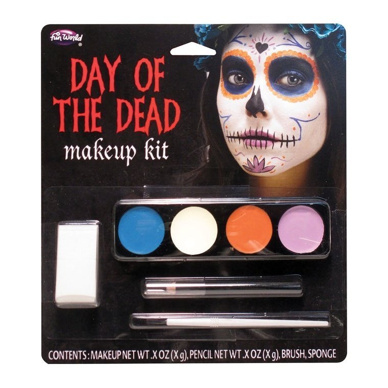 Day Of The Dead Makeup Kit (Fw) - Jokers Costume Mega Store
