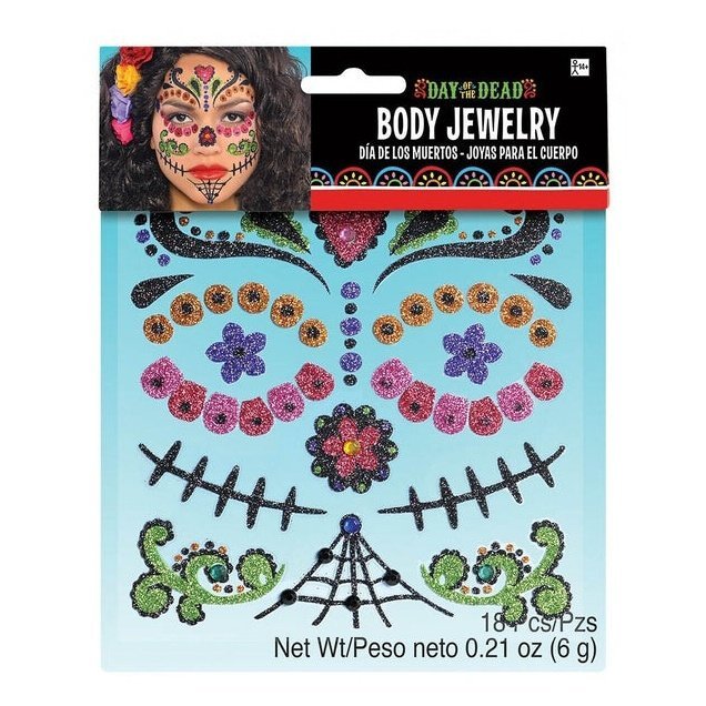 Day Of The Dead Mask Headband Body Jewellery - Jokers Costume Mega Store