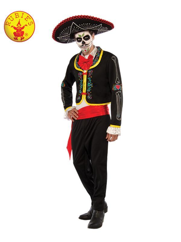 Day Of The Dead Senor Costume Size Plus - Jokers Costume Mega Store