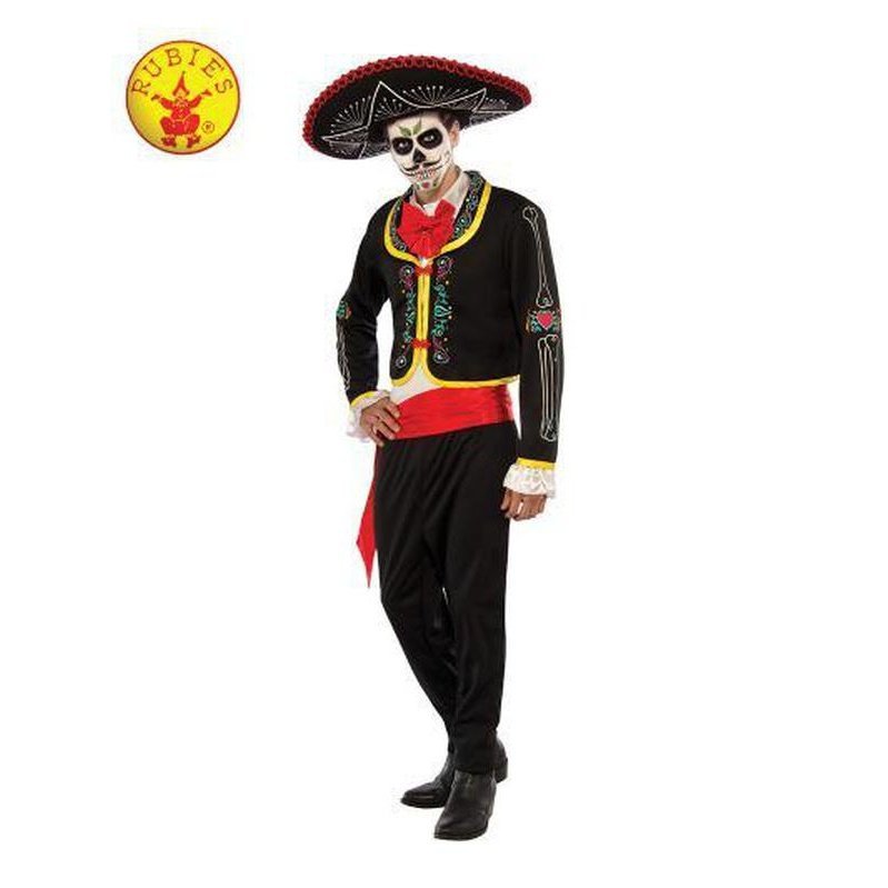 Day Of The Dead Senor Costume Size Std - Jokers Costume Mega Store