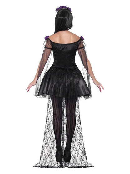Day of the Dead Senorita Costume, Black - Jokers Costume Mega Store