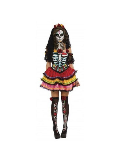 Day Of The Dead Senorita Size M - Jokers Costume Mega Store