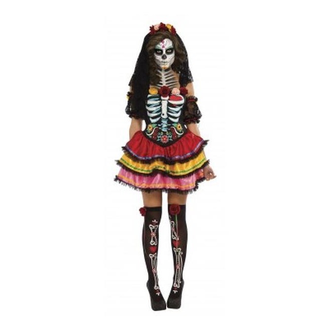 Day Of The Dead Senorita Size S - Jokers Costume Mega Store