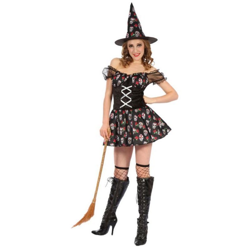 Day of the Dead Witch - Adult - Medium - Jokers Costume Mega Store