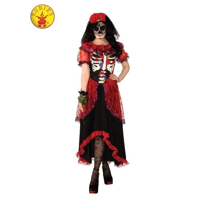 Day Of The Dead Womens Costume, Adult - Jokers Costume Mega Store