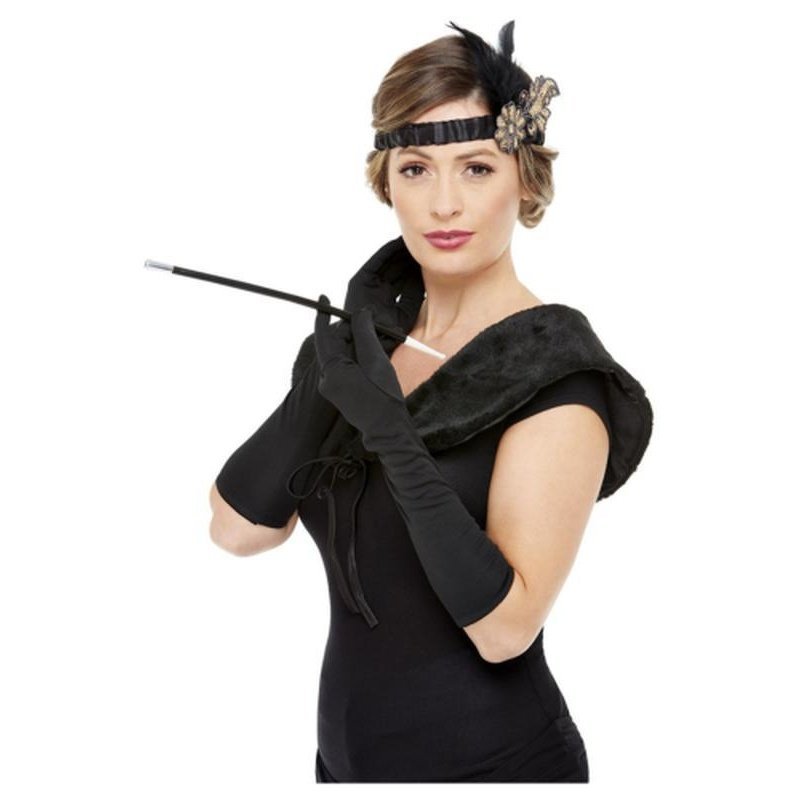 Deluxe 20s Accessories Kit, Black & Gold - Jokers Costume Mega Store