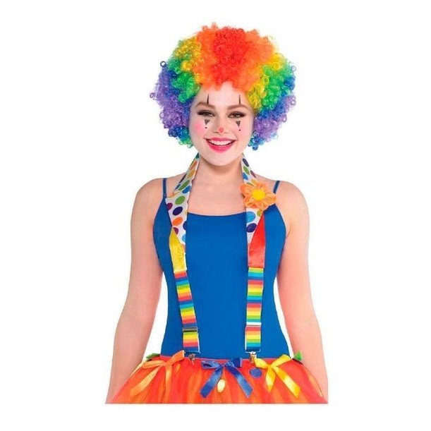 Deluxe Clown Suspenders Multicoloured - Jokers Costume Mega Store