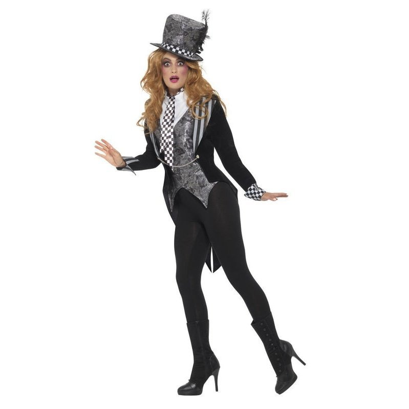 Deluxe Dark Miss Hatter Costume - Jokers Costume Mega Store