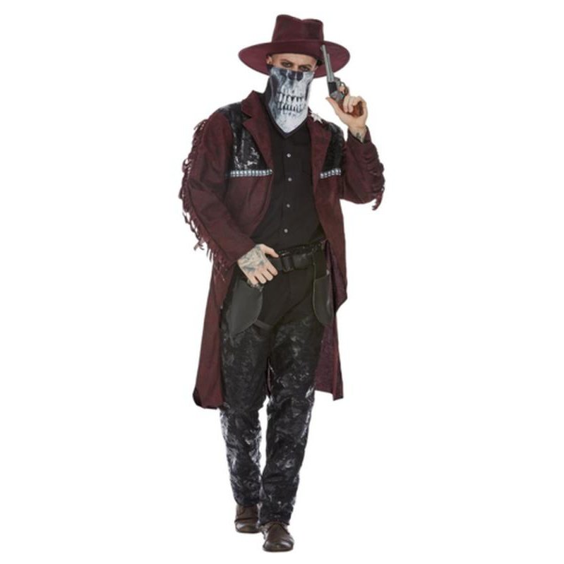 Deluxe Dark Spirit Western Cowboy Costume, Male - Jokers Costume Mega Store