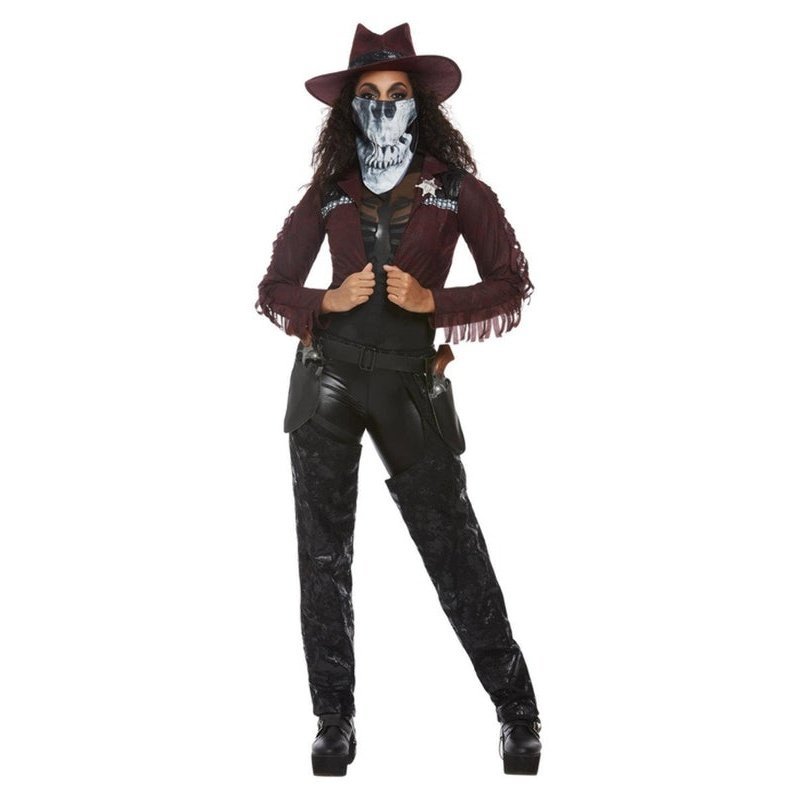 Deluxe Dark Spirit Western Cowgirl Costume, Female - Jokers Costume Mega Store