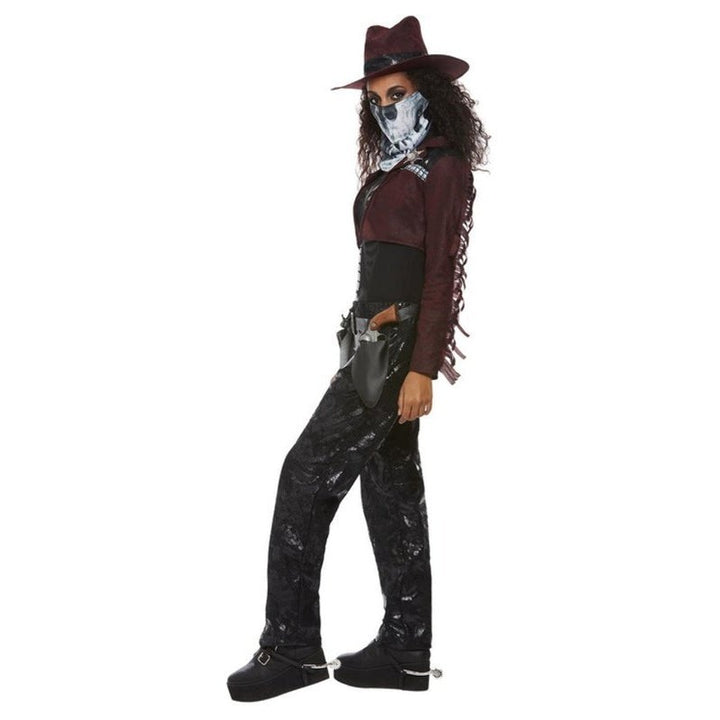 Deluxe Dark Spirit Western Cowgirl Costume, Female - Jokers Costume Mega Store