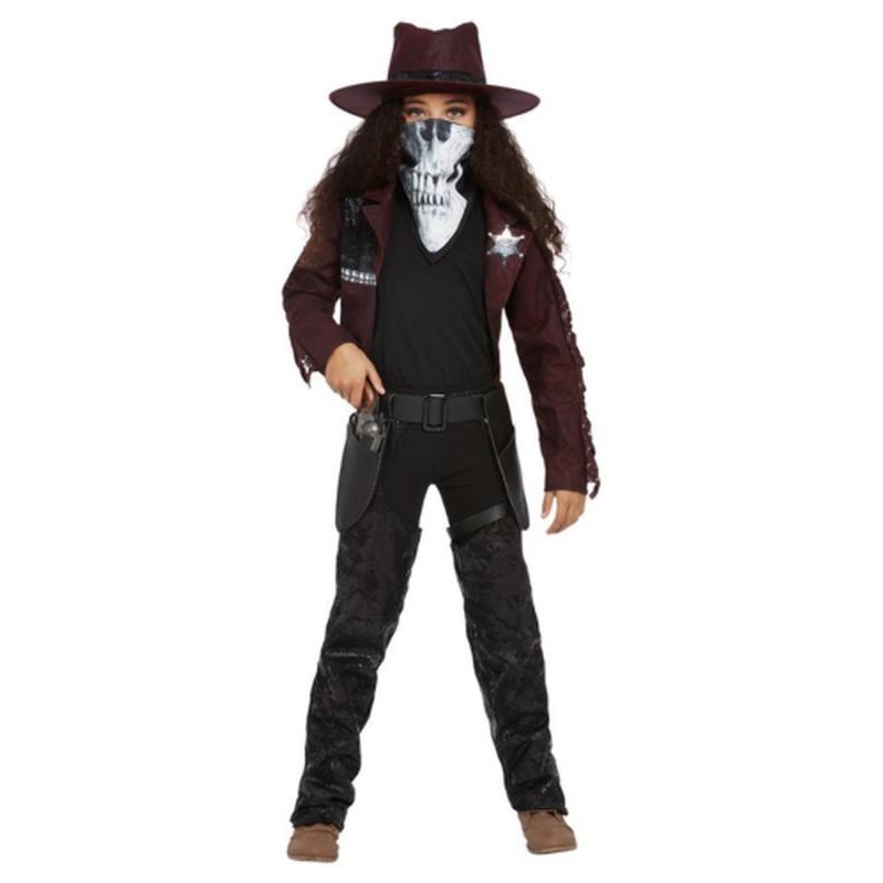 Deluxe Dark Spirit Western Cowgirl Costume, Girl - Jokers Costume Mega Store