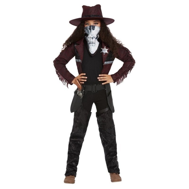 Deluxe Dark Spirit Western Cowgirl Costume, Girl - Jokers Costume Mega Store