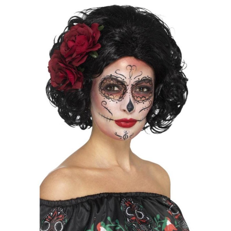 Deluxe Day of the Dead Doll Wig - Jokers Costume Mega Store