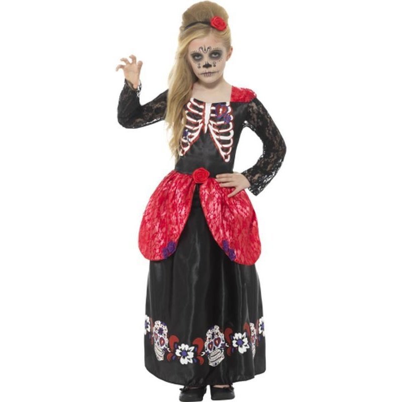 Deluxe Day of the Dead Girl Costume - Jokers Costume Mega Store