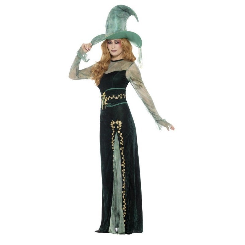 Deluxe Emerald Witch Costume - Jokers Costume Mega Store