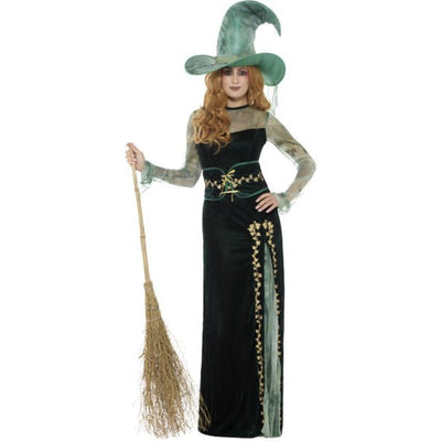 Deluxe Emerald Witch Costume - Jokers Costume Mega Store