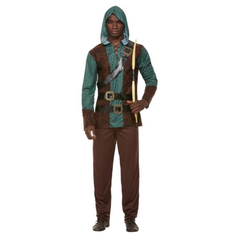 Deluxe Forest Archer Costume, Green, Male - Jokers Costume Mega Store