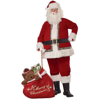 Deluxe Jolly Santa Claus Men's Christmas Costume - Jokers Costume Mega Store