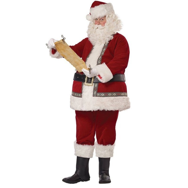 Deluxe Jolly Santa Claus Men's Christmas Costume - Jokers Costume Mega Store