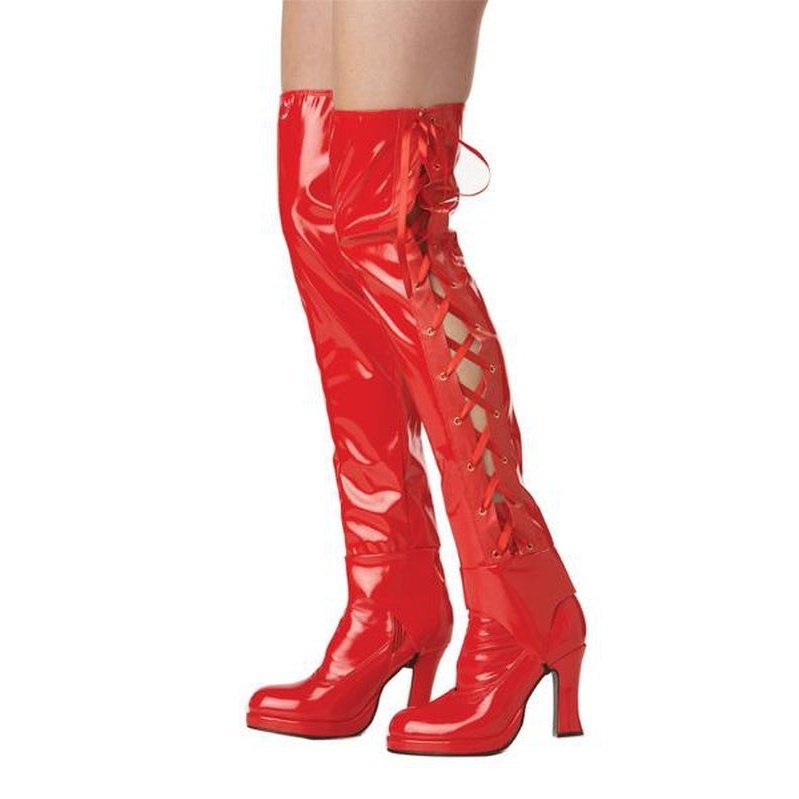 Deluxe Lace Up Boot Covers - Jokers Costume Mega Store