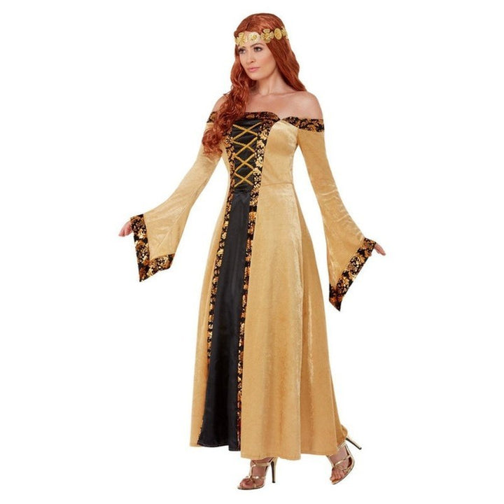 Deluxe Medieval Countess Costume, Gold - Jokers Costume Mega Store