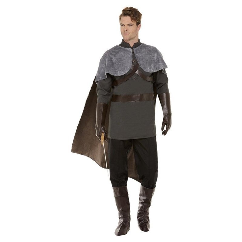 Deluxe Medieval Lord Costume, Grey - Jokers Costume Mega Store