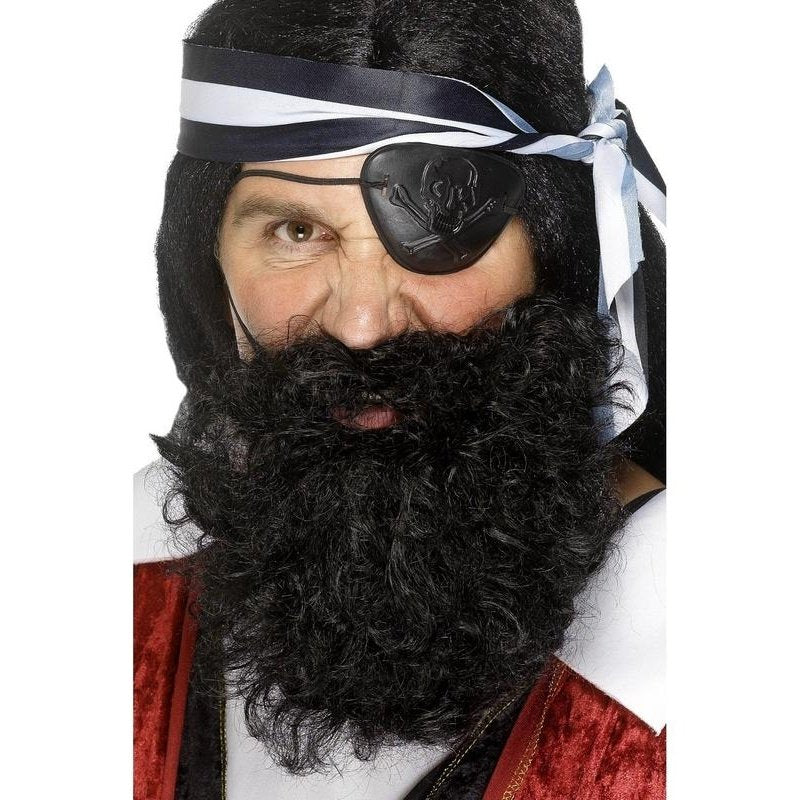 Deluxe Pirate Beard Black - Jokers Costume Mega Store