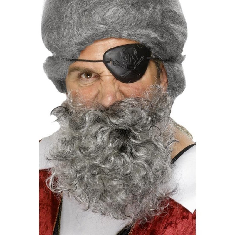 Deluxe Pirate Beard - Light Grey - Jokers Costume Mega Store