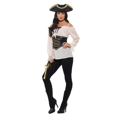 Deluxe Pirate Shirt, Ivory - Jokers Costume Mega Store
