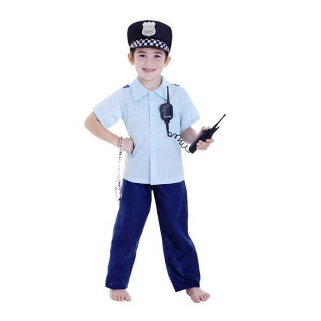 Deluxe Policeman Boy (Lrg) 6 8 - Jokers Costume Mega Store