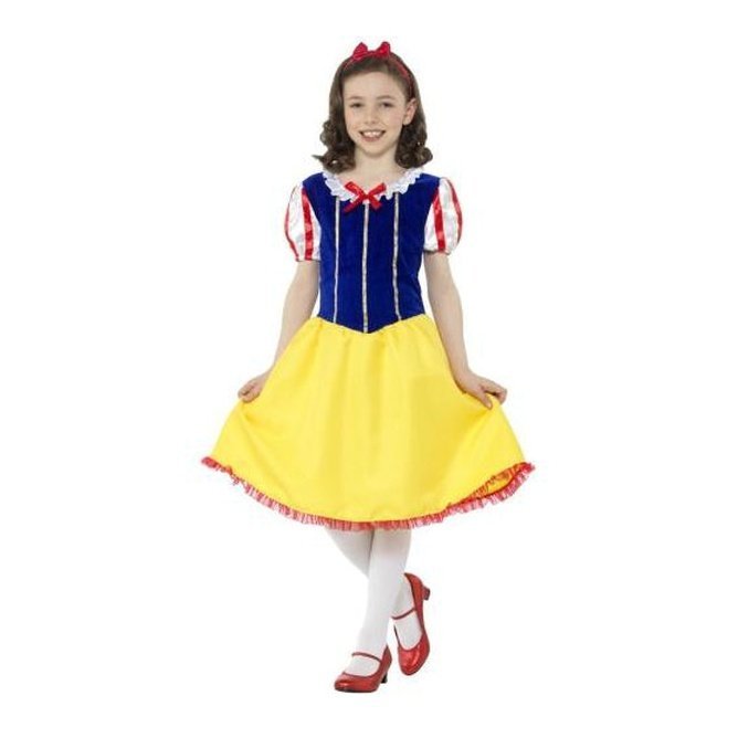 Deluxe Princess Snow Girl Costume, Multi Coloured - Jokers Costume Mega Store
