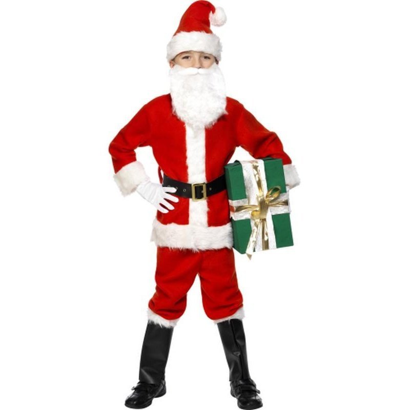Deluxe Santa Costume & Beard - Jokers Costume Mega Store
