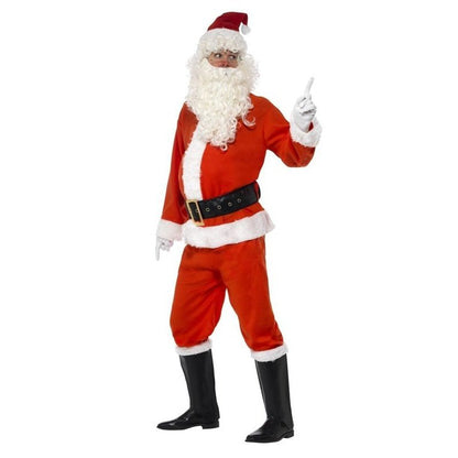 Deluxe Santa Costume, Including Gloves - Jokers Costume Mega Store