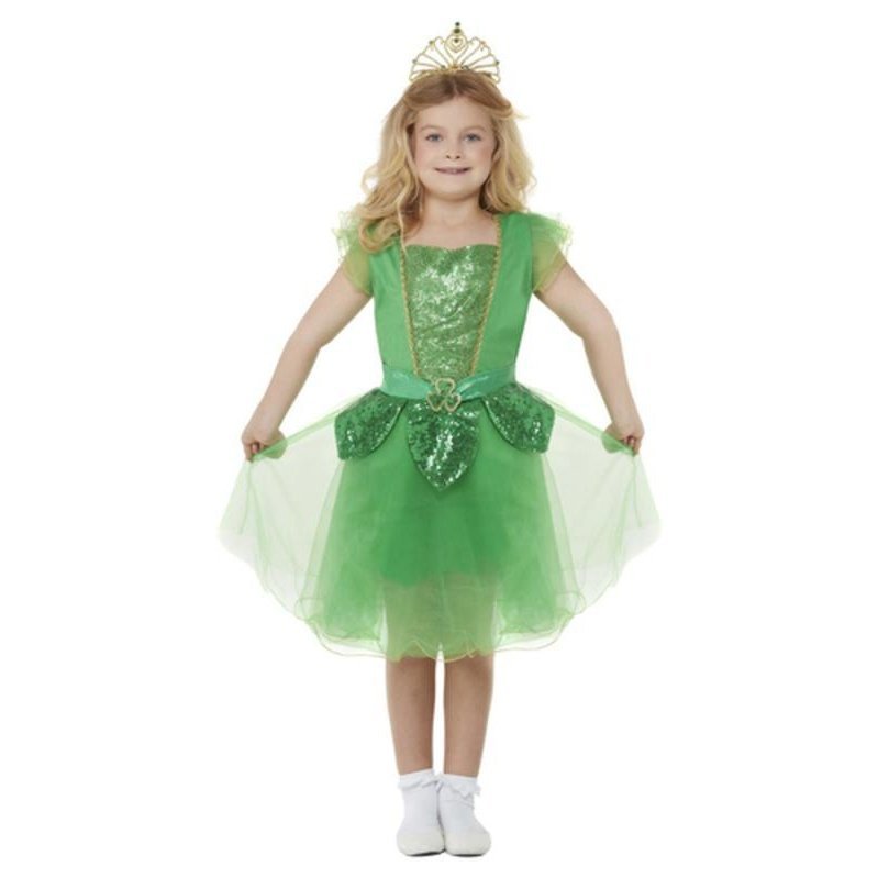 Deluxe St Patrick's Day Glitter Fairy Costume - Jokers Costume Mega Store