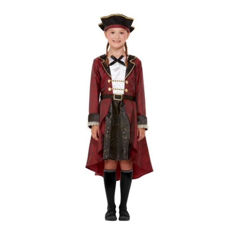 Deluxe Swashbuckler Pirate Costume, Girl - Jokers Costume Mega Store