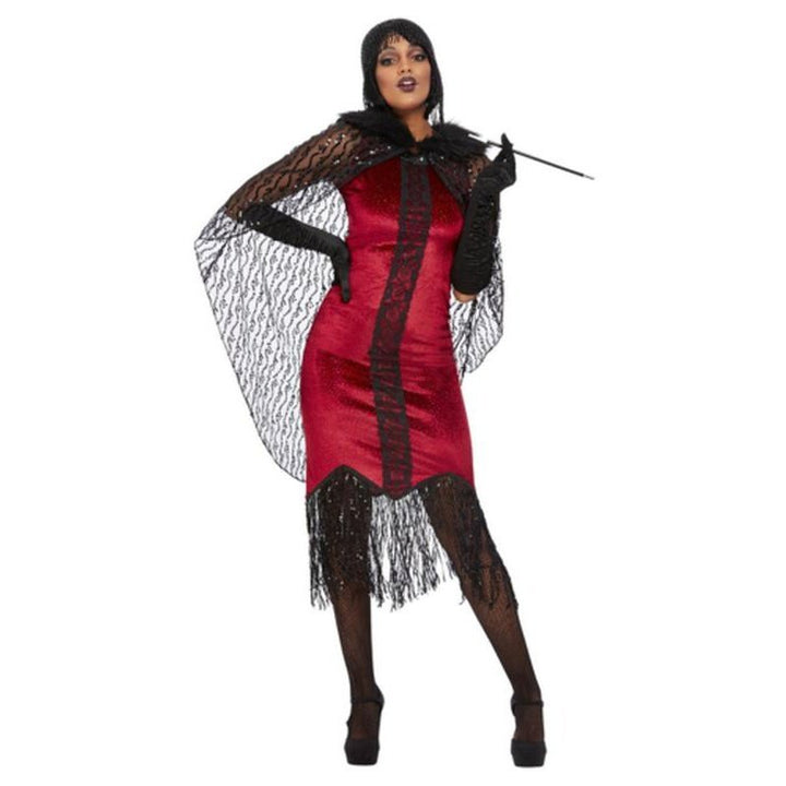 Deluxe Vampire Flapper Costume, Red - Jokers Costume Mega Store