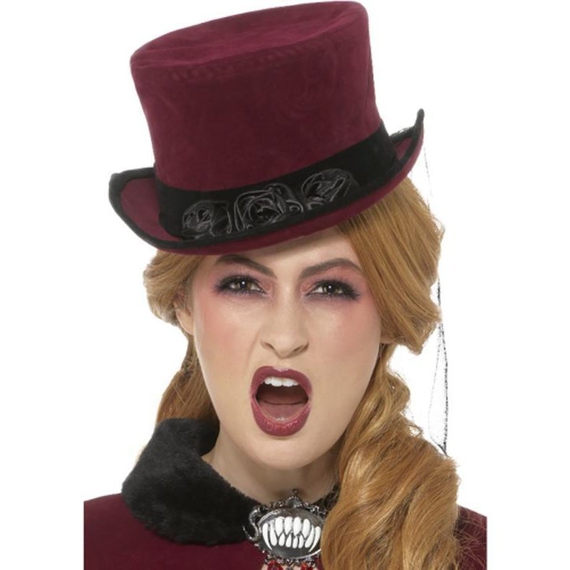 Deluxe Victorian Vampiress Hat - Jokers Costume Mega Store