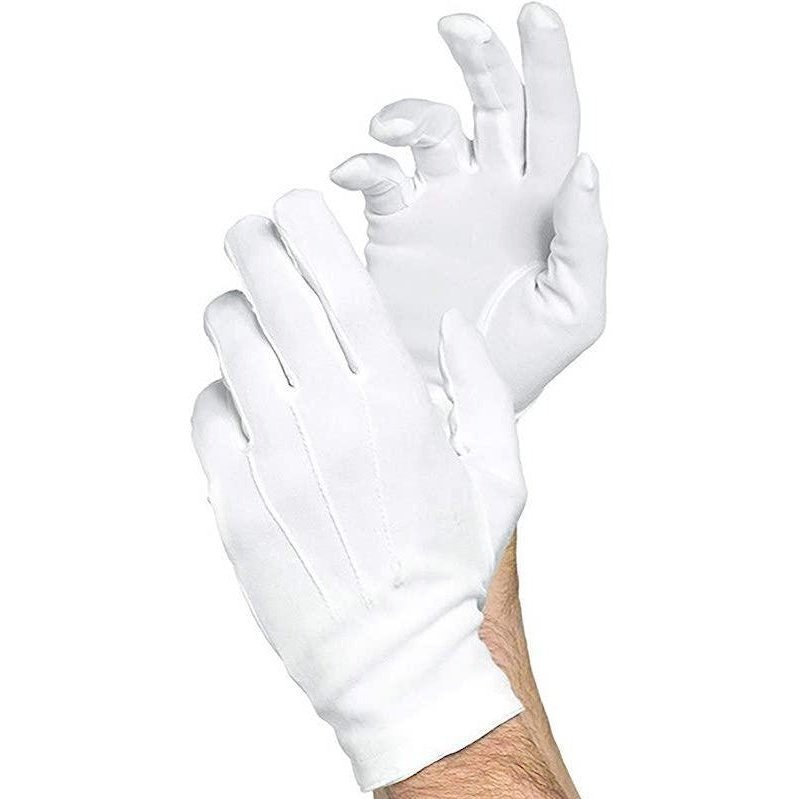 Deluxe White Gloves (A) - Jokers Costume Mega Store