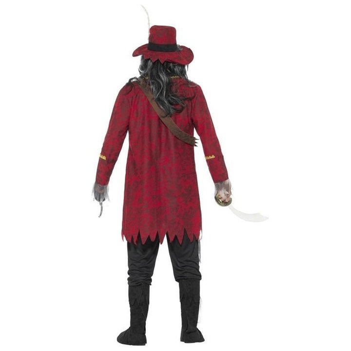 Deluxe Zombie Pirate Captain Costume, Latex - Jokers Costume Mega Store